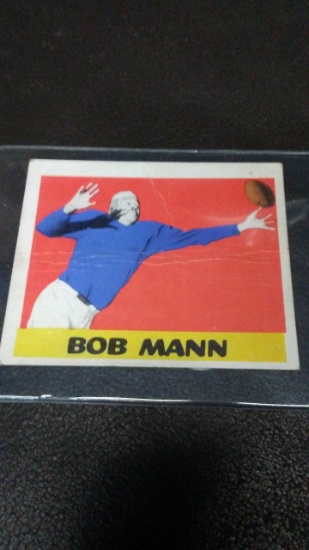 1949 Leaf Football Card Bob Mann #17
