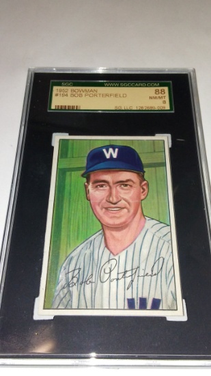 1952 Bowman Baseball Bob Porterfield #194