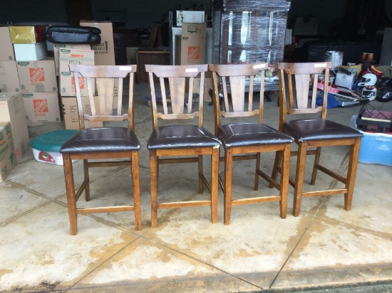 Qty of (4) Pub Table Chairs