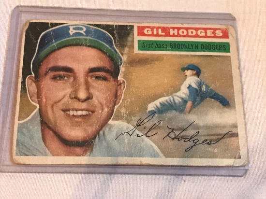 1956 Topps Gil Hodges Baseball Card