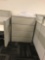 9 desk manager and worker cubicle system with 4 Ergotron sit-stand desk modules and multiple file