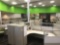4 desk privacy height rectangular cubicle system