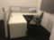 Qty of 2 cubicle desk systems, 36 in round table
