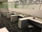 5 station low-wall cubicle system woth 60 in desks and 30 in returns