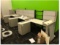 3-station cubicle system with additional upright storage cabinet