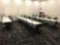 Qty of 8-72 in x 30 in two station tables, 16 office chairs, and 96 in credenza