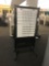Qty of 9 small rolling white boards
