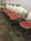 Qty of square dining tables with matching chairs