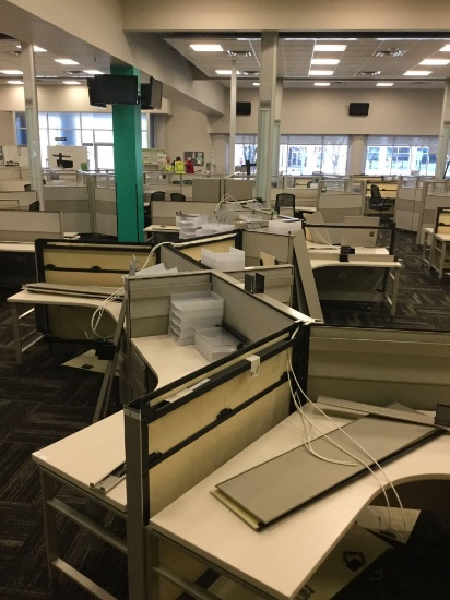 12 desk cubicle system