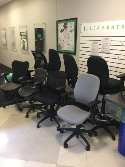 Qty of 10 office chairs