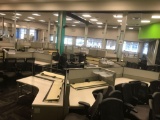 9 desk cubicle system
