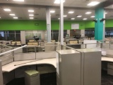 5 desk privacy height rectangular cubicle system