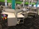 Six station cubicle system