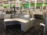 9 desk cubicle system