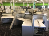 9 desk cubicle system