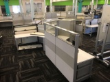 7 desk cubicle system