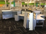 9 desk cubicle system