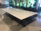 Qty of 8 42 in x 42 in break room tables