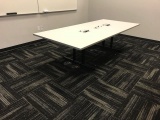 108 in x 48 in conference table system with 8 chairs and 72 in credenza