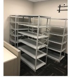 Qty of 4-48 in x 24 in x 72 in and 2-36 in x 24 in commercial storage shelving units
