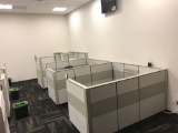 3 station medium height cubicle system