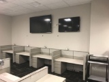 4 desk medium wall cubicle system
