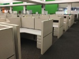 5 station 8ft x 8ft Allsteel cubicle system