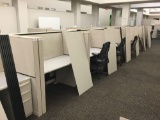 7 station Allsteel cubicle system