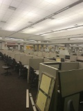 13 station Allsteel cubicle system with 12 workstations and one manager station