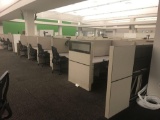 8 workstation and 1 manager station Allsteel cubicle system