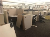 10 workstation and 1 manager station Allsteel cubicle system