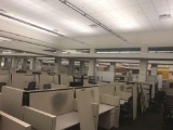 10 workstation and 1 manager station Allsteel cubicle system