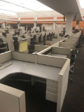8 workstation and 1 manager station Allsteel cubicle system
