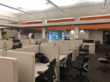 10 workstation and 2 manager station Allsteel cubicle system