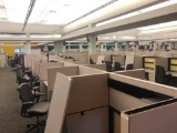 12 workstation and one manager station Allsteel cubicle system