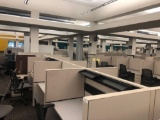 8 workstation and 1 manager station Allsteel cubicle system