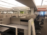 8 workstation and 1 manager station Allsteel cubicle system