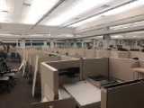 12 workstation and 1 manager station Allsteel cubicle system
