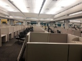 10 workstation and 1 manager station Allsteel cubicle system