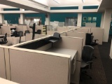 10 station and 4 manager station Allsteel cubicle system