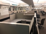 10 Workstation and 1 manager station Allsteel cubicle system