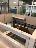 3 Station privacy cubicle system