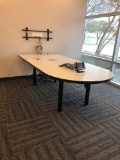 4-station conference desk