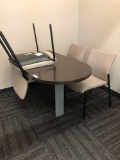 Set of two conference tables and chairs