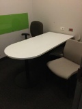 Qty of 6 meeting tables with chairs