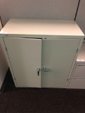 Qty of commercial steel cabinets and shelving