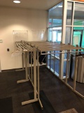 Qty of 9 industrial coat racks