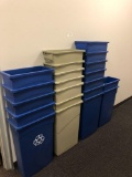 Qty of commercial trash cans