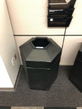 Qty of 11 plastic trash recepticles