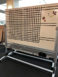 Qty of 5 rolling whiteboards